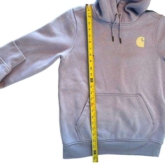 CARHARTT Womens Light Purple Hoodie with Gray Logo- Size Small (4/6) NWOT - Picture 7 of 8